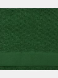 Textured Weave Bath Towel - Dark Green - 130 cm x 70 cm - Dark Green