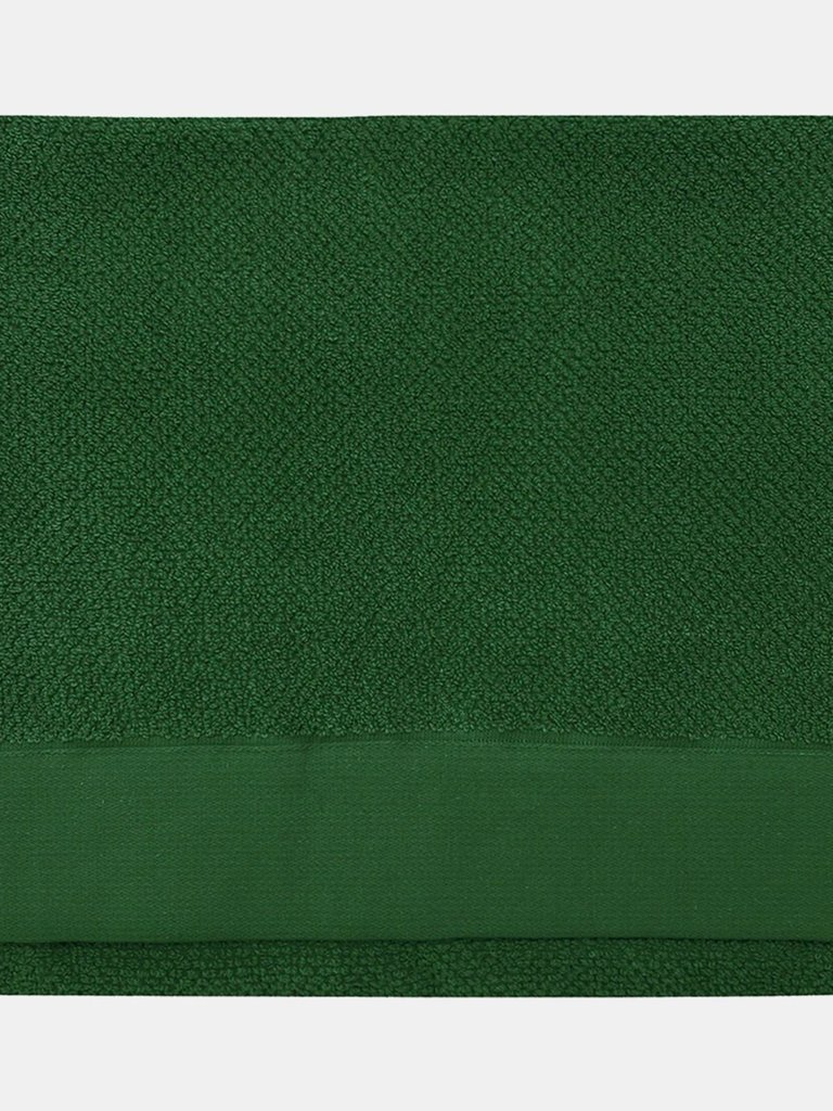 Textured Weave Bath Towel - Dark Green - 130 cm x 70 cm - Dark Green