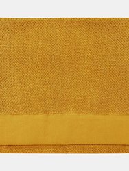 Textured Weave Bath Towel - Ochre - 130 cm x 70 cm - Ochre