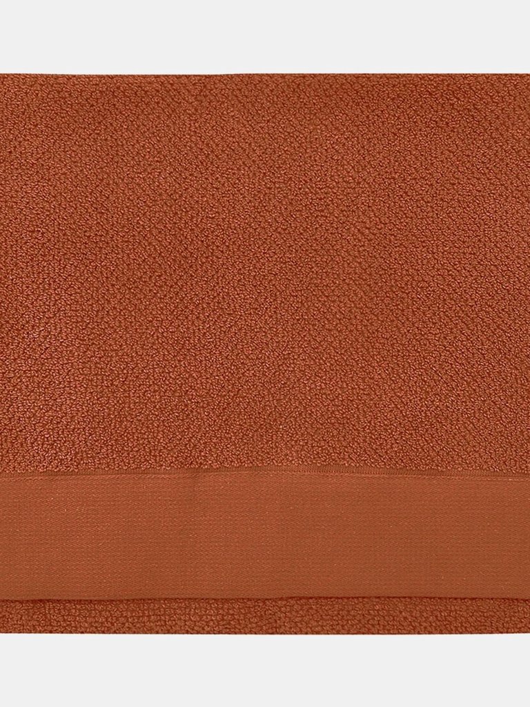 Textured Weave Bath Towel - Pecan - 130 cm x 70 cm - Pecan