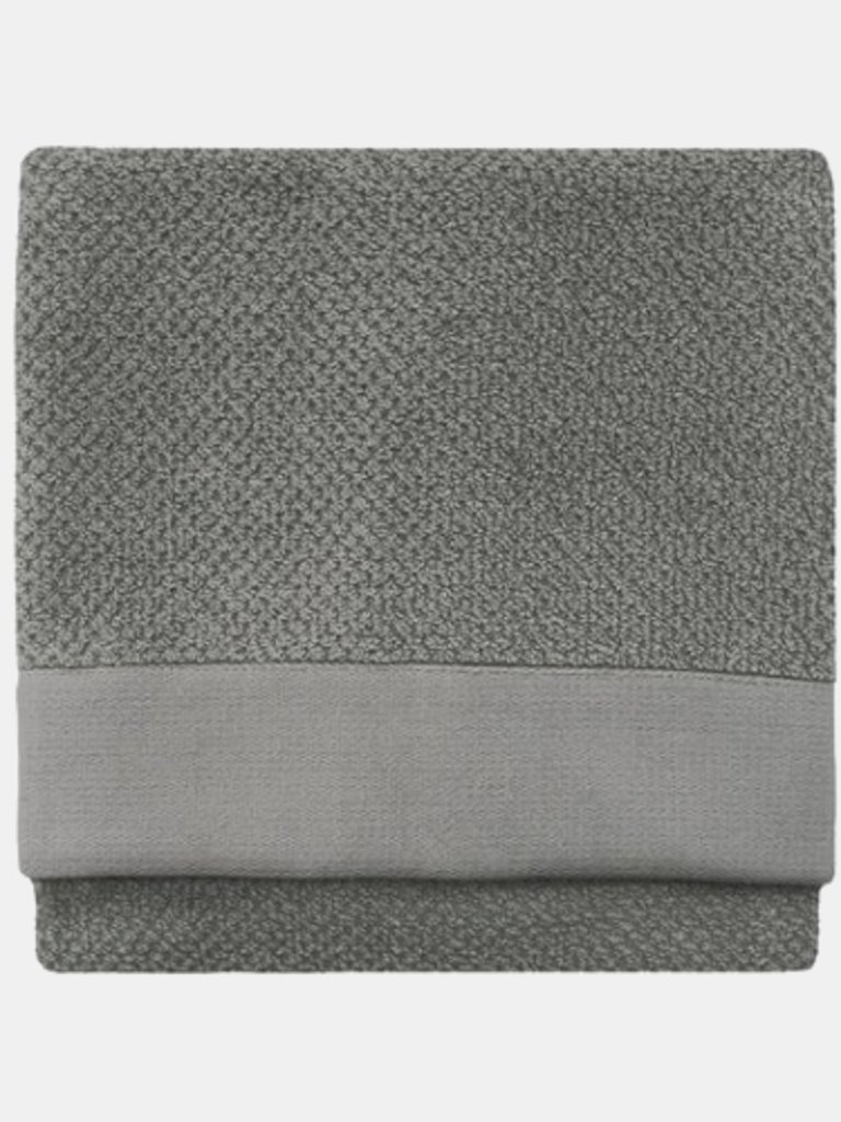 Textured Woven Hand Towel - Cool Grey - Cool Grey