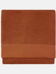 Textured Woven Hand Towel - Pecan - Pecan