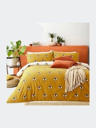 Theia Eye Duvet Set- Ochre Yellow (Full) (UK - Double)