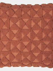 Varma Geometric Throw Pillow Cover Brick Red - One Size - Brick Red