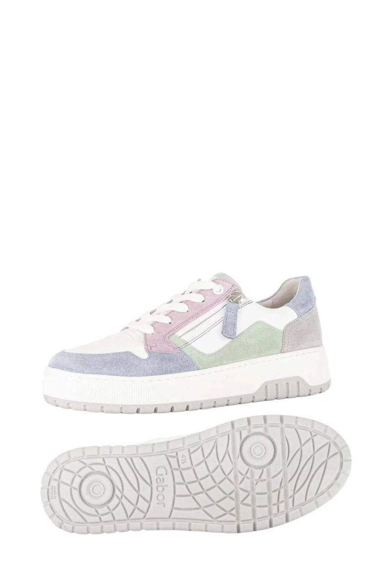 Low Top Sneakers In Weiss/pastels