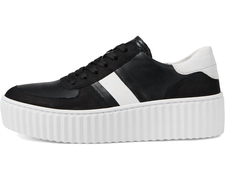 Women's 23.203 Lace Up Sneaker In Black/White - Black/white