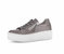 Women's Platform Tie Sneaker In Full Lack Grey