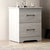 Darsh 2-Drawer Dusty Gray Oak Nightstand