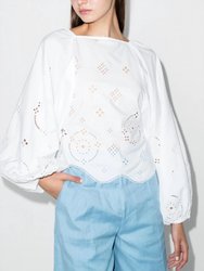 Broderie Anglaise Blouse - White