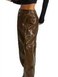 Faux Leather Trousers