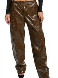 Faux Leather Trousers