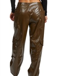 Faux Leather Trousers