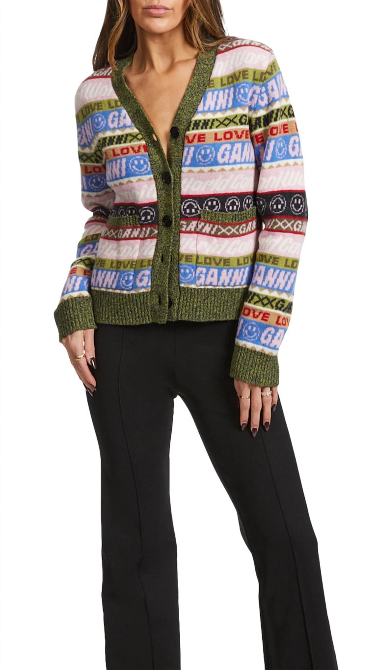 Graphic Cardigan - Multi