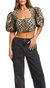 Leopard Print Top - Beige Leopard