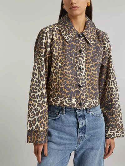 Ganni Leopard-Printed Short Jacket product