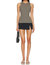 Melange Knit Sleeveless Top In Safari