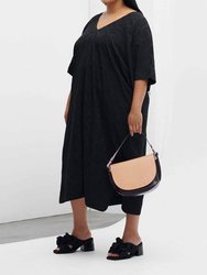 Midi Jacquard Dress - Black