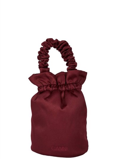 Ganni Ruched Top Handle Bag product