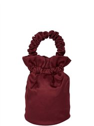 Ruched Top Handle Bag