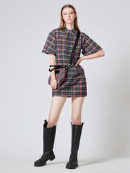 Seersucker Check Dress