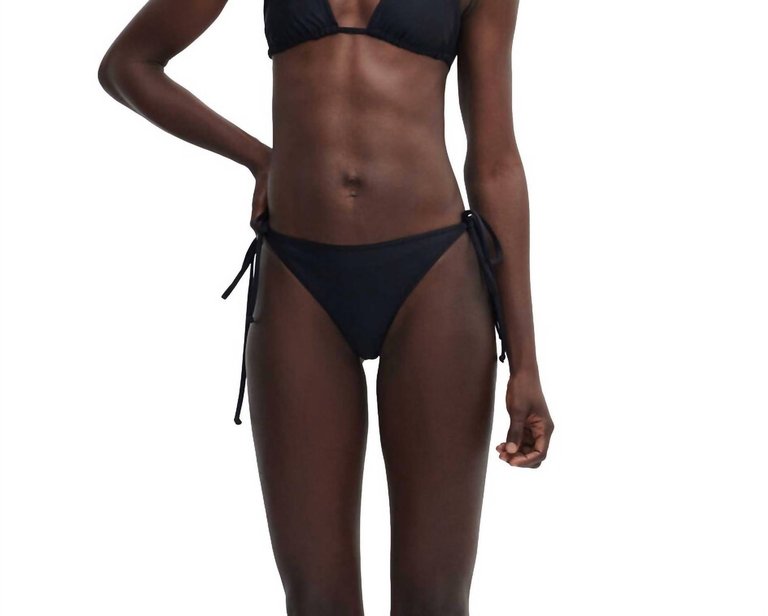 String Bikini Bottom - Black