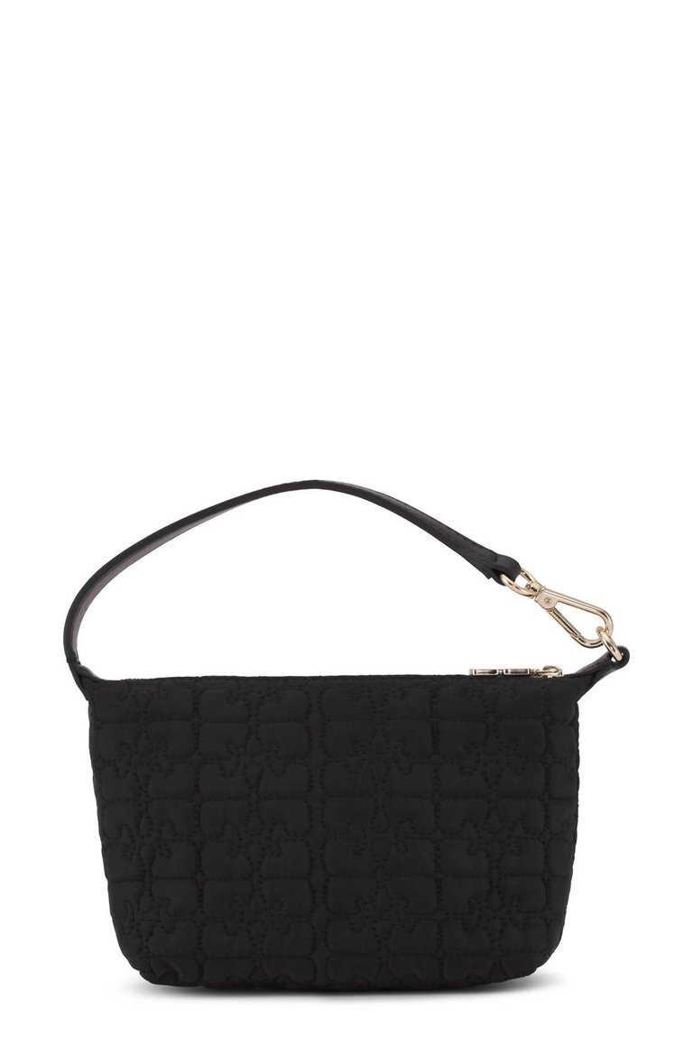 Women's Butterfly Satin Small Pouch Bag In Black - Black