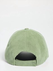 Women's Corduroy Cap In Green