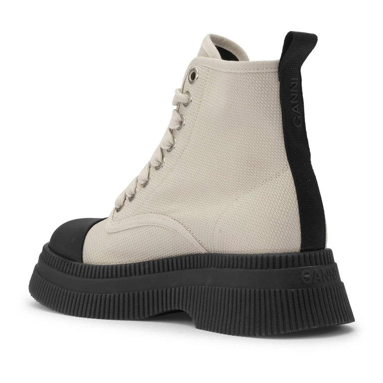 Women's Creepers Creepers Textile Lace Up Boot