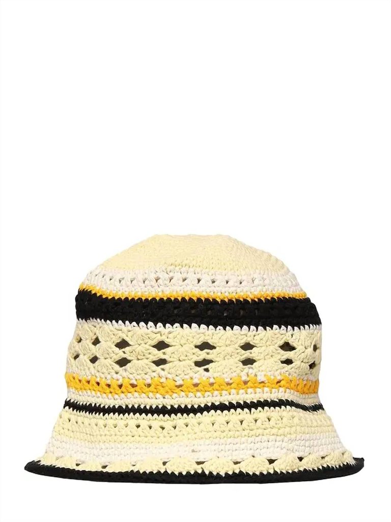 Women's Crocheted Organic Cotton Bucket Hat