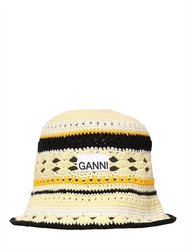 Women's Crocheted Organic Cotton Bucket Hat - Flan