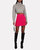 Wool Mini Skirt - Fiery Red