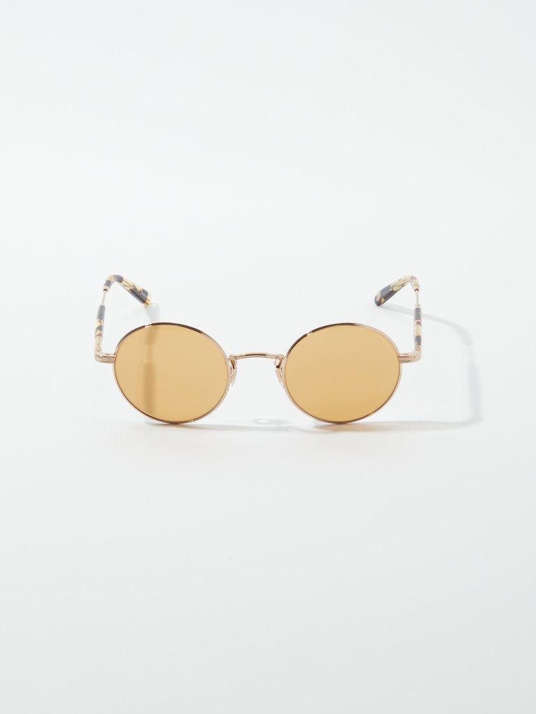 Lovers Round Coin Edge Sunglasses