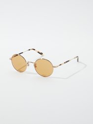 Lovers Round Coin Edge Sunglasses