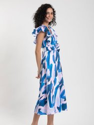 Meghann Midi Dress - Blue