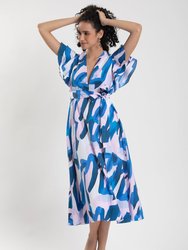 Meghann Midi Dress - Blue