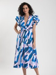Meghann Midi Dress - Blue