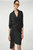 Miya Silk Wrap Dress - Black