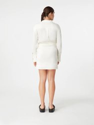 Puno Linen Mini Dress Ivory (Final Sale)