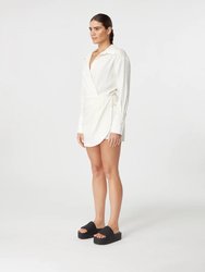 Puno Linen Mini Dress Ivory (Final Sale)