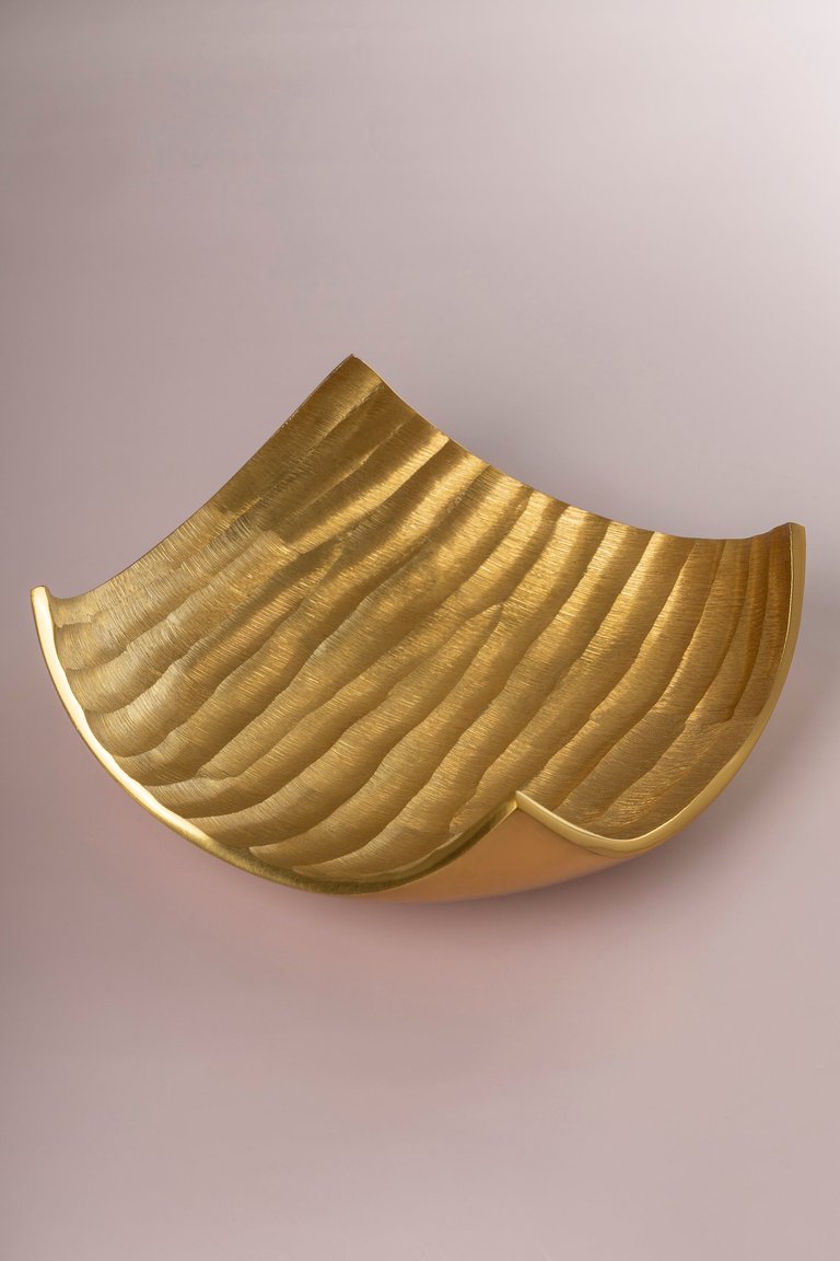 Braga Gold Decorative Platter 10"