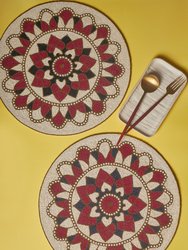 Claremont Beaded Placemats - Red