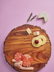 Denali Wood Serving Board - Shades of brown