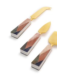 Galicia Marble Cheese Knives