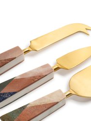 Galicia Marble Cheese Knives