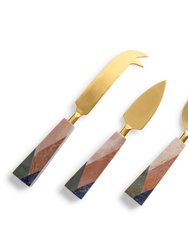 Galicia Marble Cheese Knives