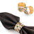 Jardin Napkin Rings - Black Pearl; Set Of 6