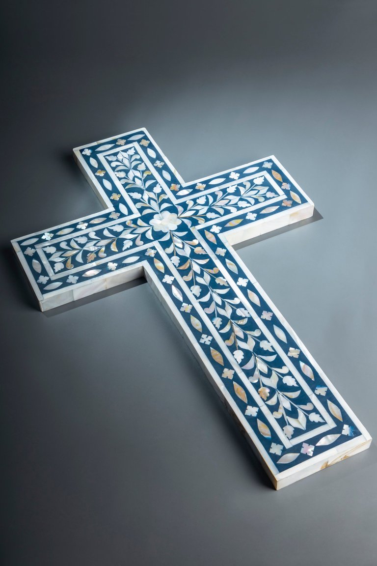 Jodhpur Mother of Pearl Wall Cross