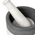 Kismet Marble Mortar Pestle - White & Gray