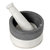 Kismet Marble Mortar Pestle - White & Gray