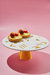 Olympia Marble Cake Stand - White / Gold